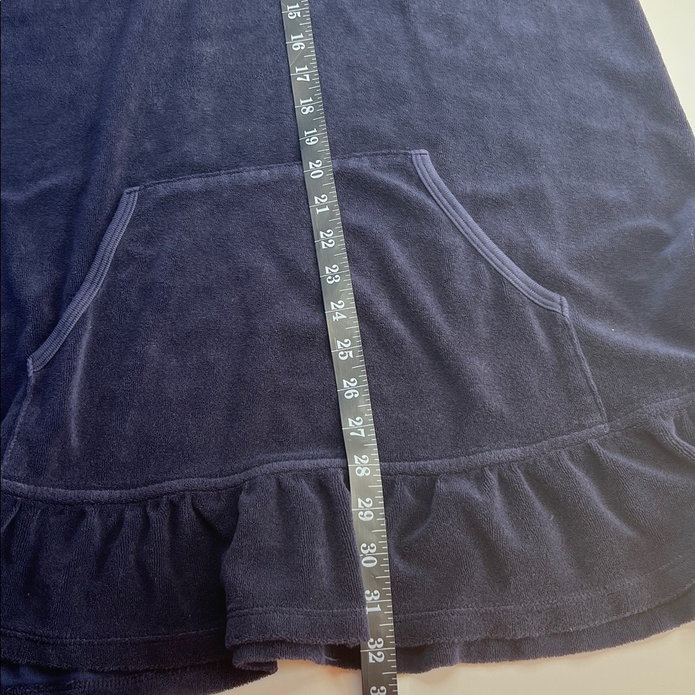 Juicy couture dress terry cloth Navy Blue Hooded Women's sport‎ mini Dress Med - Picture 6 of 10